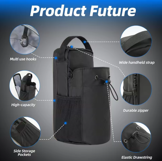 Magnetic Water Bottle Gym Bag