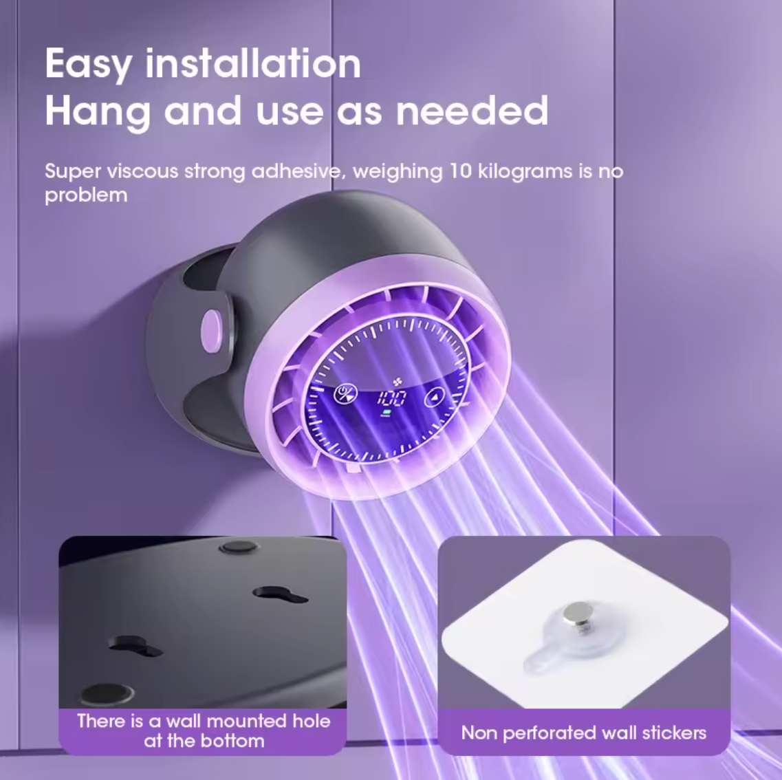 Touch Screen Portable Mini Desk Fan