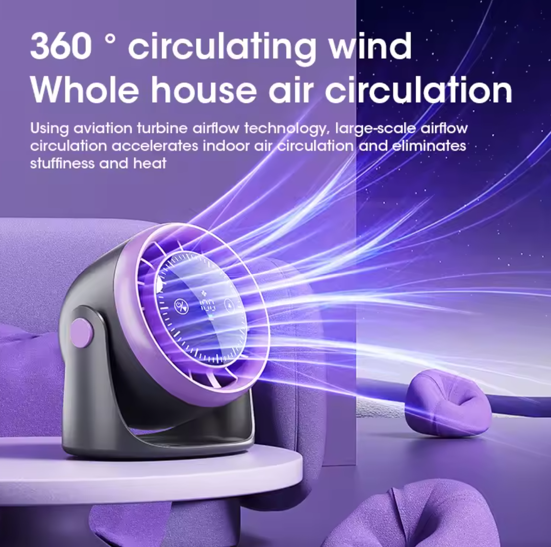 Touch Screen Portable Mini Desk Fan