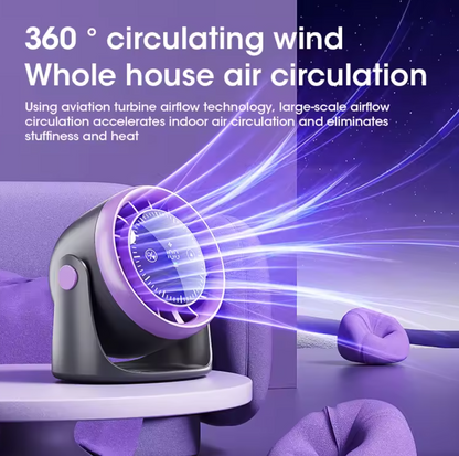 Touch Screen Portable Mini Desk Fan